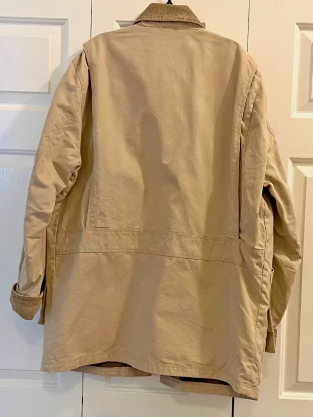 J. Crew Barn Chore Field Jacket Mens Medium Stripe Lining Corduroy Collar